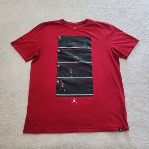 Jordan Art Of Flight Tee, Men's Size XL, EUC - Gym Red